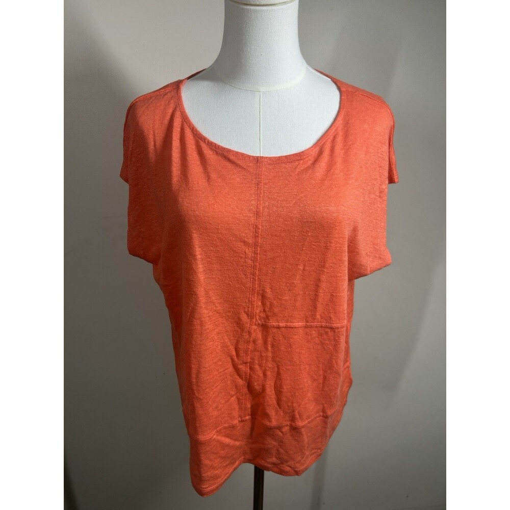 Sigrid Olsen Womens Pullover Large Orange Sleeveless NEW 146
